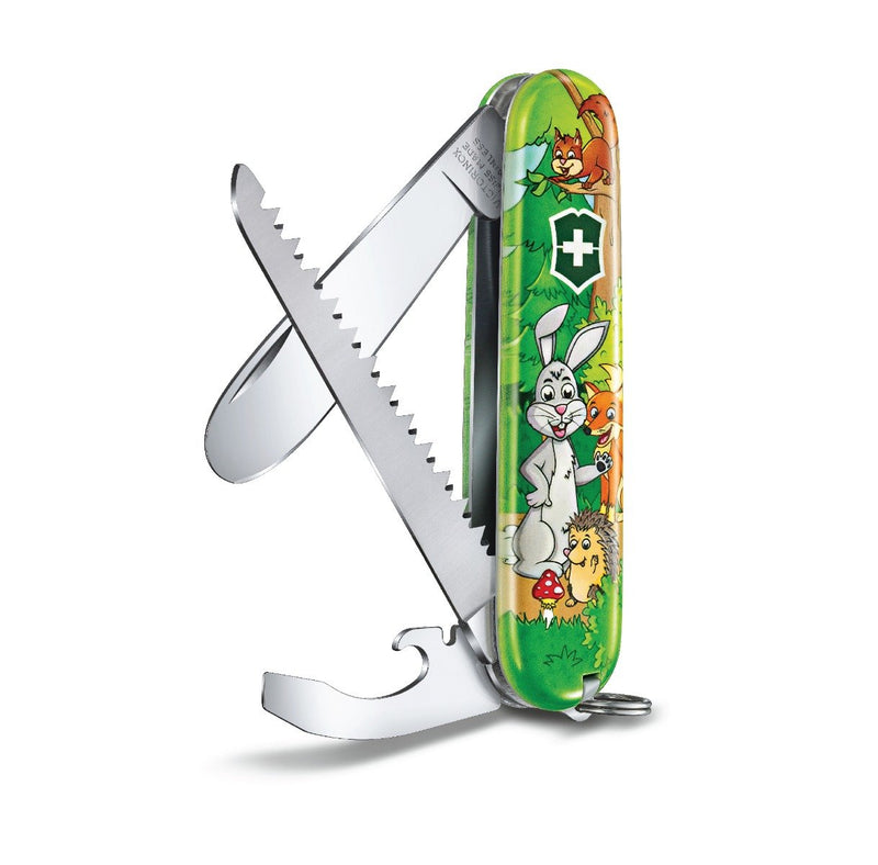 Victorinox Swiss Army Knife - My First Victorinox Children Sets - 9 Functions 84 mm Green