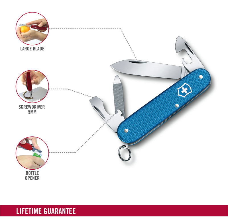 Victorinox Swiss Army Knife - Cadet Alox Limited Edition 2020 - 9 Functions 86 mm Aqua Blue