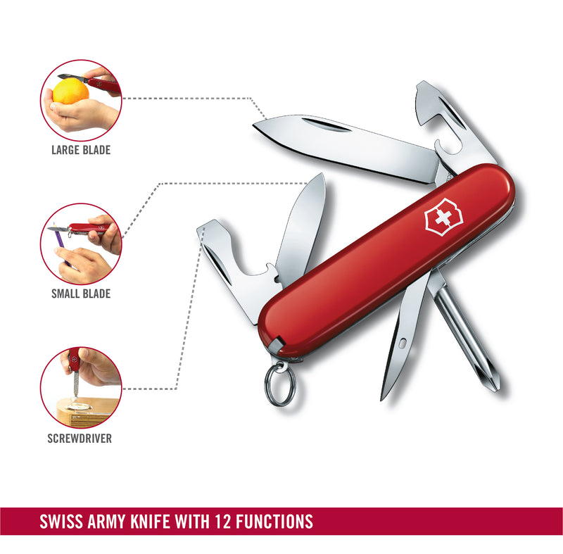Victorinox Swiss Army Knife - Tinker Small - 12 Functions 84 mm Red