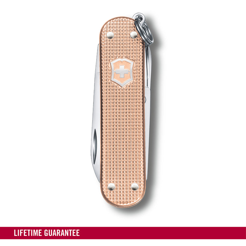 Victorinox Swiss Army Knife - FRESH. STYLISH. COLORFUL SWISS CLASSICS - 5 Function, Multitool with a Pair of Scissors in Alox Scales - Fresh Peach, 58 mm