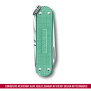 Victorinox Swiss Army Knife -SWISS CLASSICS - 5 Function, Multitool with a Pair of Scissors in Alox Scales - Minty Mint, 58 mm