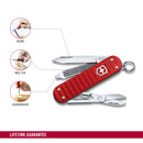 Victorinox Classic SD Precious Alox Swiss Army Knife 5 Functions 58 mm Red