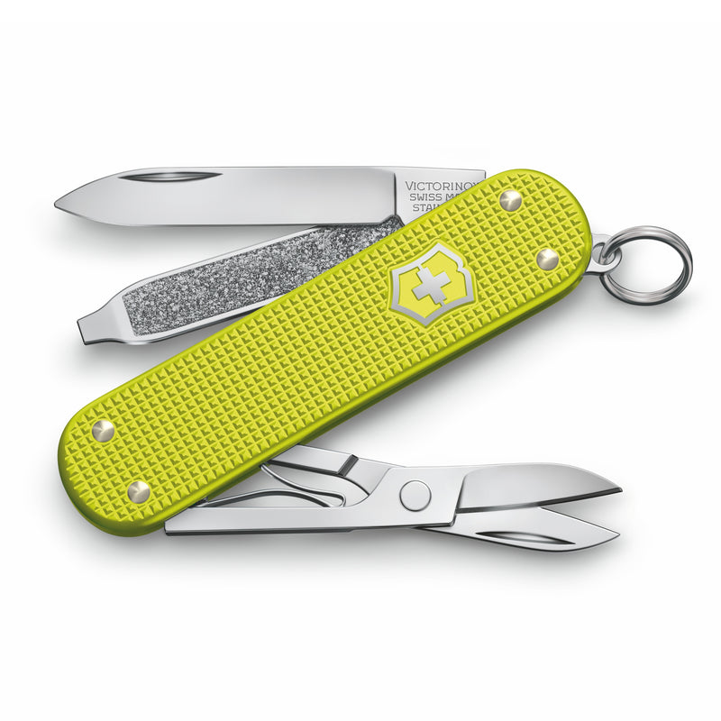 Victorinox Alox Limited Edition 2023, Classic SD 58 mm, Electric Yellow, Swiss Made