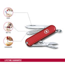 Victorinox Swiss Army Knife - Swiss Classic - 7 Functions, DO-IT-YOURSELF Champion, Multitool and Survival Gadget - Red, 58 mm