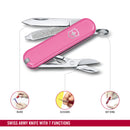 Victorinox Swiss Army Knife -SWISS CLASSICS - 7 Function, Multitool with a Pair of Scissors - Cherry Blossom, 58 mm
