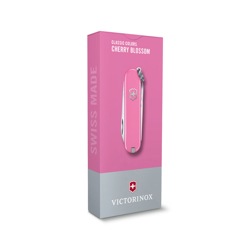Victorinox Swiss Army Knife -SWISS CLASSICS - 7 Function, Multitool with a Pair of Scissors - Cherry Blossom, 58 mm
