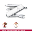 Victorinox Swiss Army Knife -SWISS CLASSICS - 7 Function, Multitool with a Pair of Scissors - Falling Snow, 58 mm