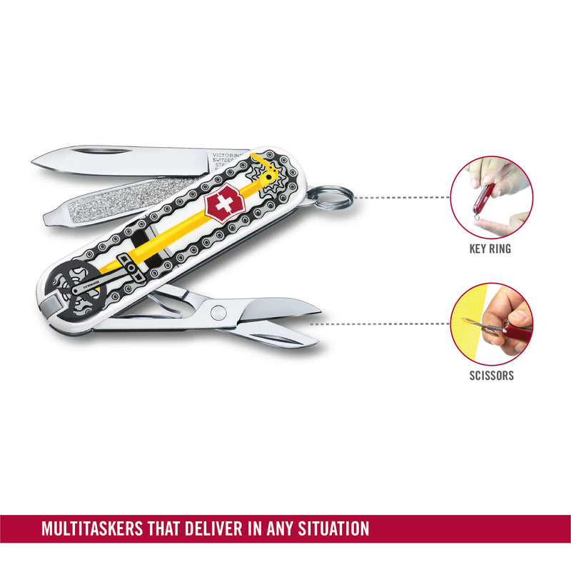 Victorinox Swiss Army Knife - Classic Limited Edition 2020 - 7 Functions Bike Ride 58 mm