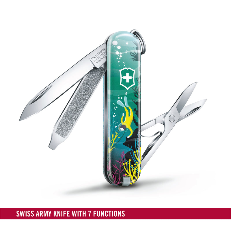 Victorinox Swiss Army Knife - Classic Limited Edition 2020 - 7 Functions Deep Dive 58 mm