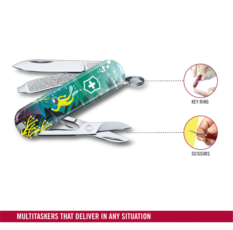 Victorinox Swiss Army Knife - Classic Limited Edition 2020 - 7 Functions Deep Dive 58 mm
