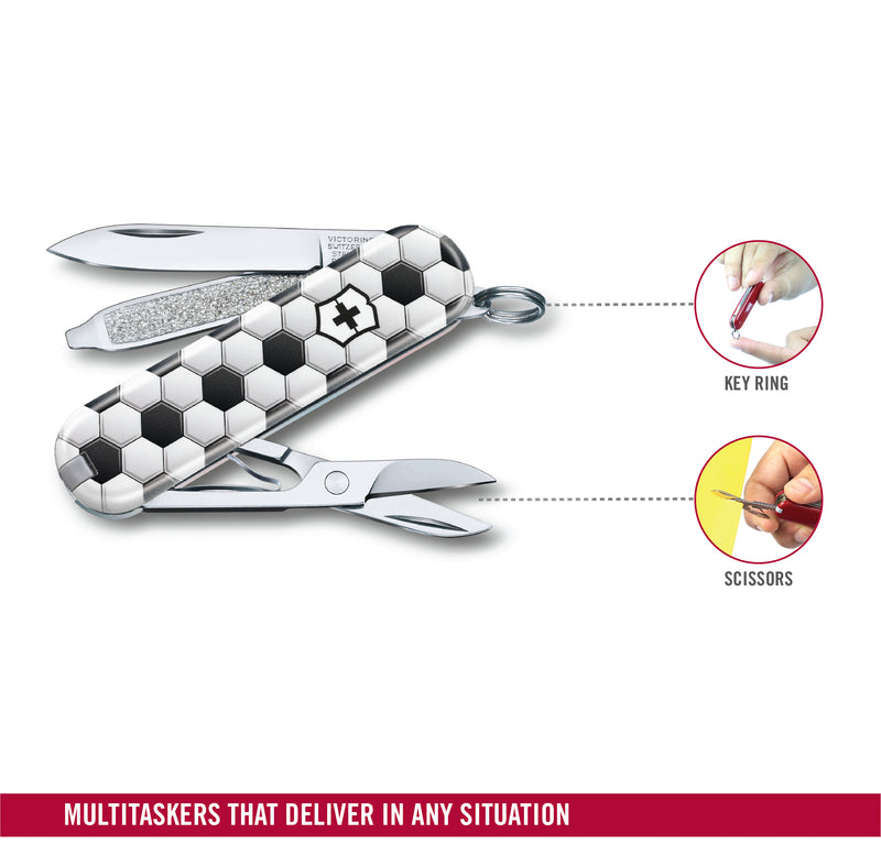 Victorinox Swiss Army Knife - Classic Limited Edition 2020 World Of Soccer -7 Functions 58 mm