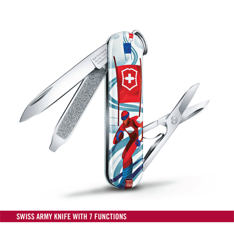 Victorinox Swiss Army Knife - Classic Limited Edition 2020  7 Functions Ski Race 58 mm