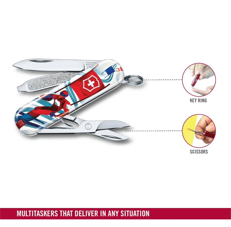 Victorinox Swiss Army Knife - Classic Limited Edition 2020  7 Functions Ski Race 58 mm