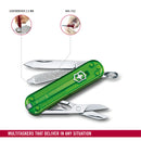 Victorinox Swiss Army Knife -SWISS CLASSICS - 7 Function, Multitool with a Pair of Scissors - Green Tea, 58 mm