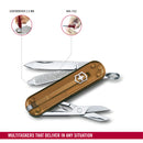 Victorinox Swiss Army Knife -SWISS CLASSICS - 7 Function, Multitool with a Pair of Scissors - Chocolate Fudge, 58 mm