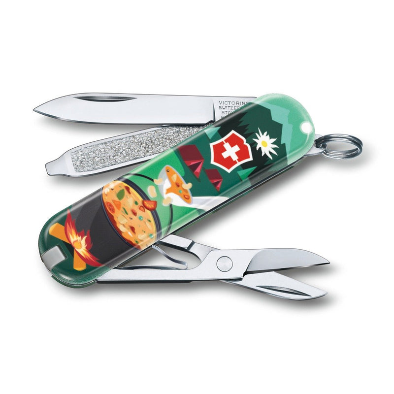 Victorinox Classic "Swiss Mountain Dinner" Limited Edition 2019 Swiss Army Knife 7 Functions 58 mm Multicolour