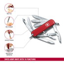 Victorinox Swiss Army Knife - MiniChamp - 18 Functions 58 mm Red