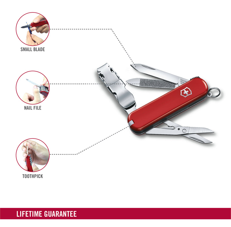 Buy Victorinox NailClip Red 580 Stainless Steel Knife