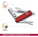 Victorinox Swiss Army Knife - NailClip 580 - 8 Functions 65 mm Red
