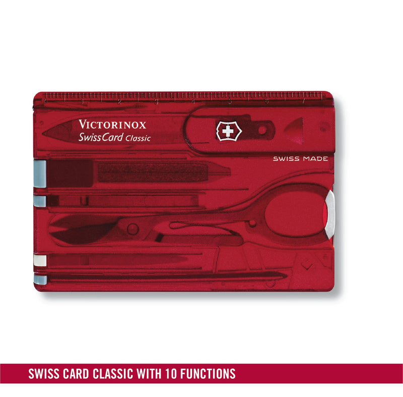 Victorinox SwissCard Classic - 10 Functions 82 mm Red