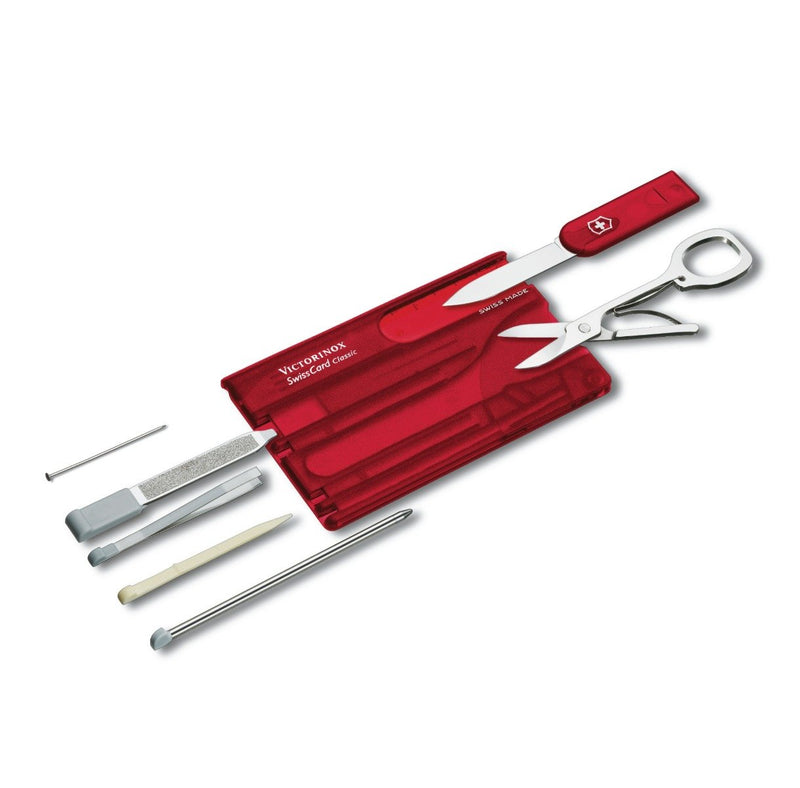 Victorinox SwissCard Classic - 10 Functions 82 mm Red