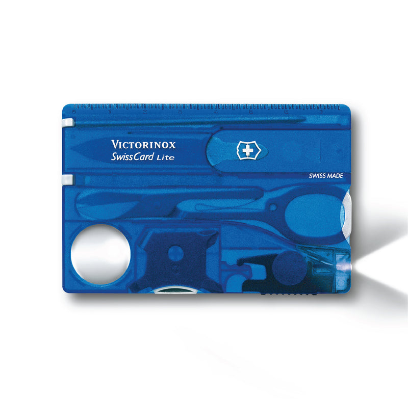 Victorinox SwissCard Classic - 13 Functions LED 82 mm Blue