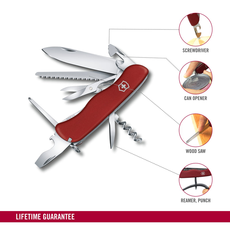 Victorinox Outrider Swiss Army Knife 14 Functions 111 mm Red Swiss Made