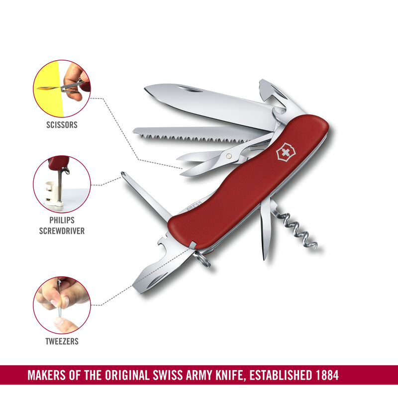 Victorinox Outrider Swiss Army Knife 14 Functions 111 mm Red Swiss Made
