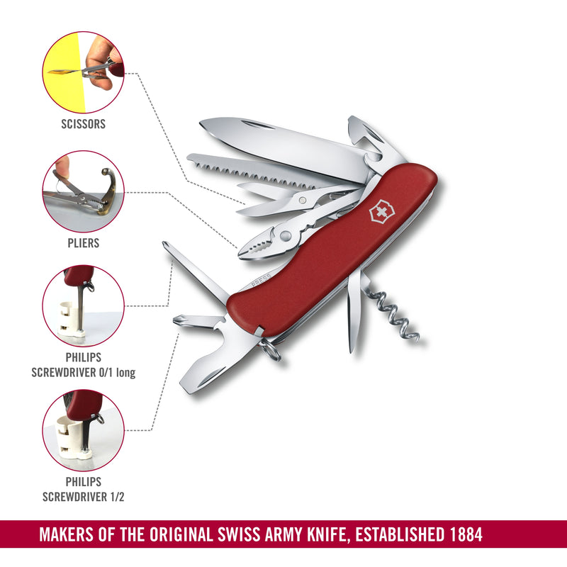 Victorinox Hercules Swiss Army Knife 18 Functions 111 mm Red Swiss Made