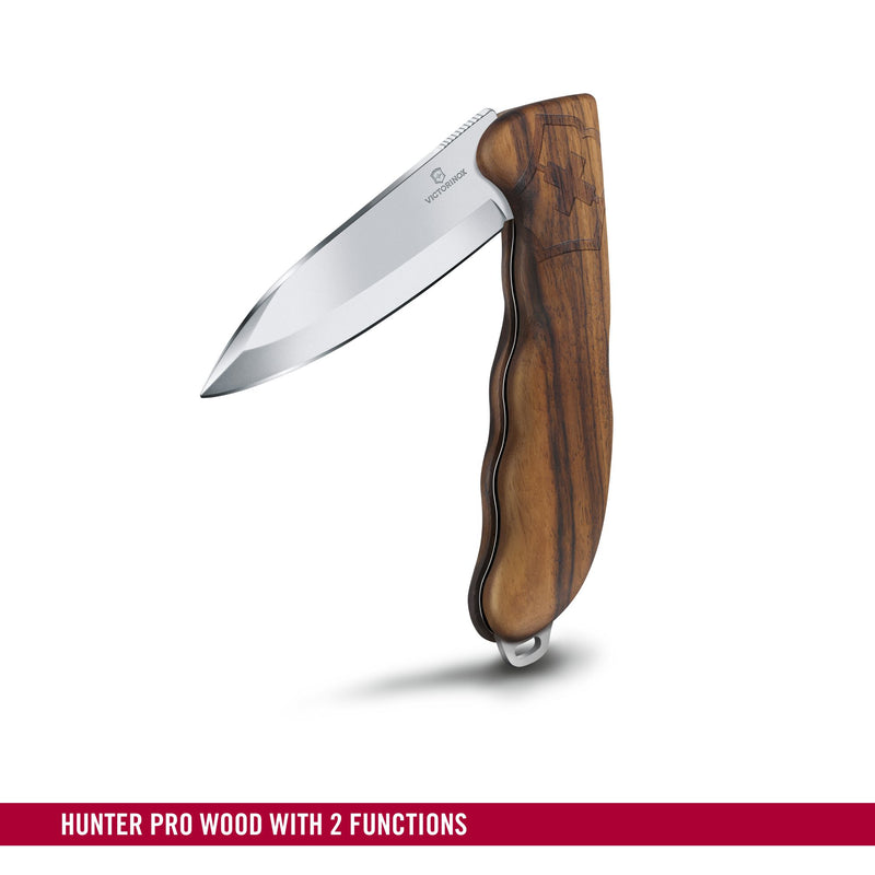 Victorinox Hunter Pro Wood, 136mm, Walnut Wood, Swiss Made