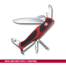 Victorinox Ranger Grip 61 Swiss Army Knife 11 Functions 130 mm Red