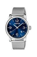 Wenger Swiss Made Analog Quartz Men’s Watch Urban Metropolitan Blue 41 MM Dial