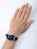 Wenger City Classic Analog Blue 34 MM Dial Women's Watch