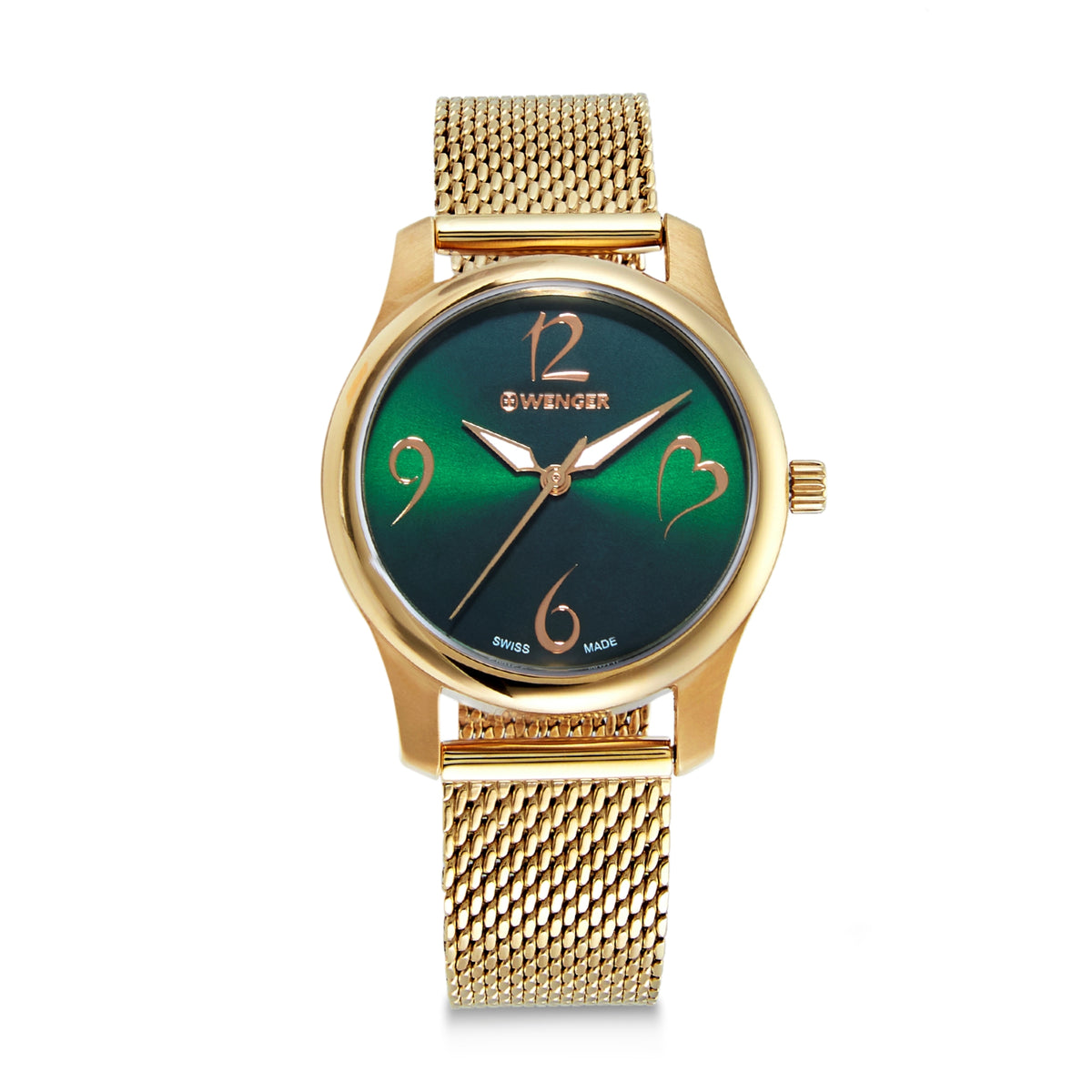 Wenger Swiss Made City Very Lady Analog Green Dial Women's