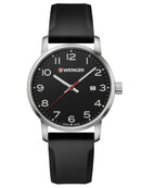 Wenger Avenue 42 mm Black Dial Black Silicone Strap Men's watch