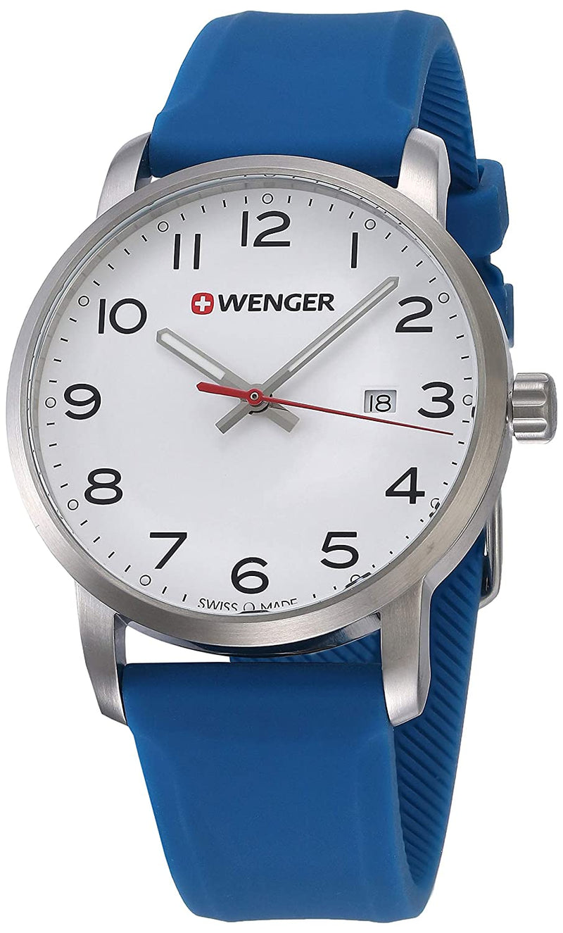 Wenger Made Watch AVENUE 42 mm White Dial Men's Watch