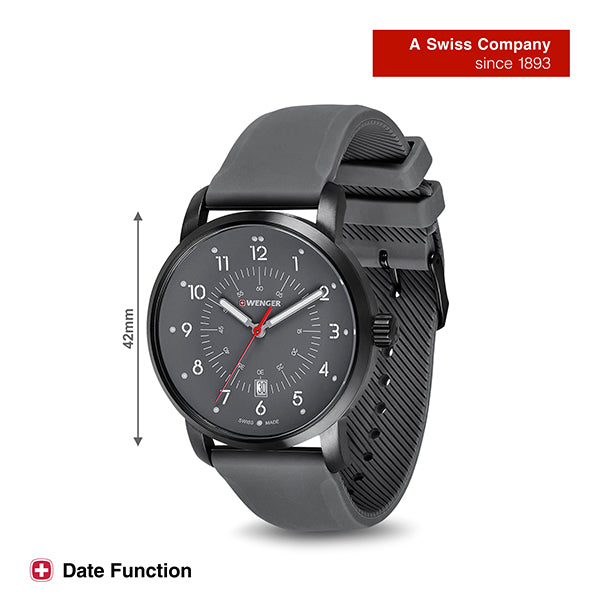 Wenger Swiss Made Avenue Analog Grey Dial Men's Watch