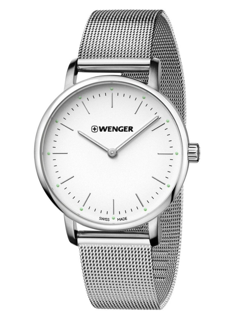Wenger Swiss Made URBAN CLASSIC 35 mm white Dial Women's Watch