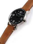 URBAN METROPOLITAN 42 MM Black Dial, Light Brown Leather