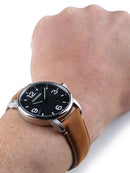 URBAN METROPOLITAN 42 MM Black Dial, Light Brown Leather