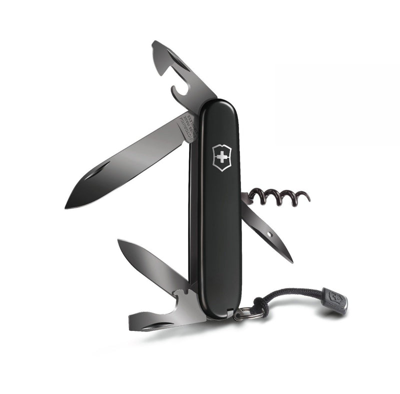 Victorinox Spartan PS Swiss Army Knife 12 Functions 91 mm Black Scale with Black Blades