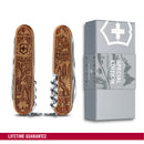 Victorinox Swiss Army Knife - Climber Wood Swiss Spirit Special Edition - 12 Functions - Walnut Wood, 91 mm
