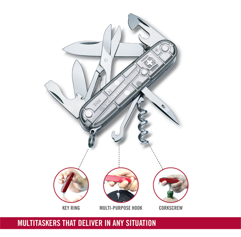 Victorinox Climber Swiss Army Knife 14 Functions 91 mm Grey