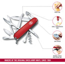 Victorinox Huntsman Swiss Army Knife 15 Functions 91 mm Red