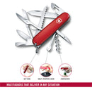 Victorinox Huntsman Swiss Army Knife 15 Functions 91 mm Red