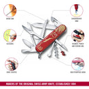 Victorinox Huntsman Year of the Tiger 2022 Limited Edition Swiss Army Knife 16 Functions 91 mm Red
