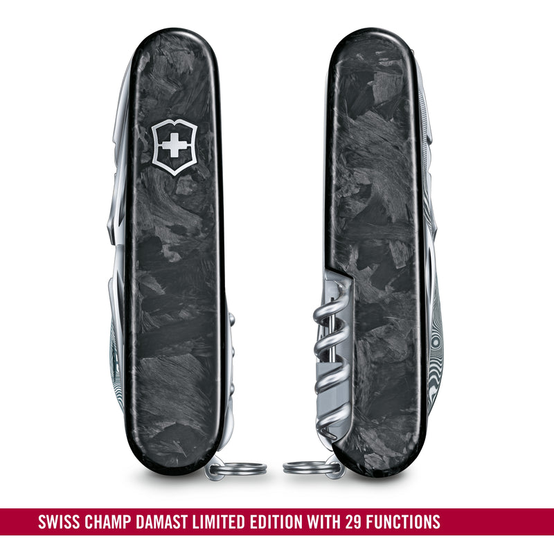 Victorinox Swiss Champ Damast Limited Edition 2021 Swiss Army Knife 29 Functions 91 mm Swiss Made