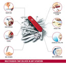 Victorinox Swiss Army Knife - Swiss Champ - 33 Functions, DO-IT-YOURSELF Champion, Multitool and Survival Gadget - Red, 91 mm