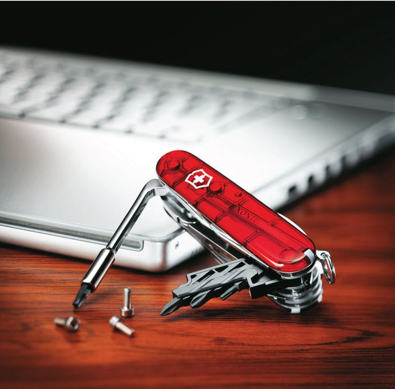 Buy Cyber Tool 41, Red Translucent Online at Best Prices - Swiss army  Knives Victorinox