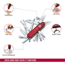 Victorinox Huntsman lite Swiss Army Knife 21 Functions 91 mm Red